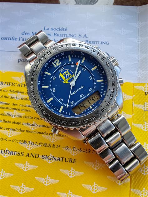 breitling pluton navi limited edition team 60|MINT 0863/1000 Breitling Pluton TEAM 60 Full Set .